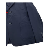Suns Solid Color Jacket with Blue Buttons for Boys