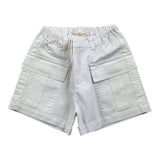 Zhoe &amp; Tobiah Solid Color Elastic Waist White Shorts For Girls