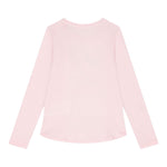 GUESS shirt girocollo tinta unita con stampa Rosa per Neonata K4YI06KAPO0X ROSA GUESS 