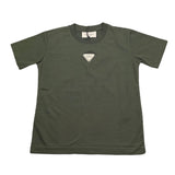 Yes London T-Shirt Girocollo Tinta Unita con Logo per Bambino JR2140 VERDE YES LONDON 