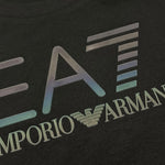 EMPORIO ARMANI t-shirt girocollo tinta unita con stampa Nero per Bambino 3DBT53 NERO EMPORIO ARMANI 