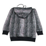 John Richmond Felpa Tinta Unita con Microfantasia E Cappuccio per Bambina RGP26165FE NERO JOHN RICHMOND 