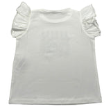 Liu Jo T-Shirt Girocollo Tinta Unita con Stampe per Neonata KA5084NX BIANCO LIU JO 