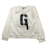 GAELLE felpa chiusa girocollo tinta unita con logo Bianco per Bambina 2741F00414XX BIANCO GAELLE 