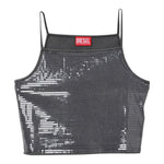 Diesel Top Bretelline Tinta Unita per Bambina J02179 GRIGIO DIESEL 