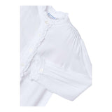 MAYORAL camicia manica lunga tinta unita con rouches Bianco per Neonata 4105NX BIANCO MAYORAL 