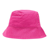 Maison Margiela Solid Color Fisherman Hat With Logo Print Fuchsia For Girls