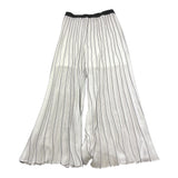 Liu Jo Pantalone Tinta Unita con Fantasia A Righe per Bambina GA5071 BIANCO LIU JO 