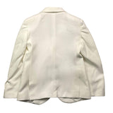 Make Plain Jacket With Buttons White For Boys