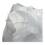 M+E' T-Shirt Girocollo Tinta Unita con Tulle per Bambina UE1768 BIANCO M+E' 