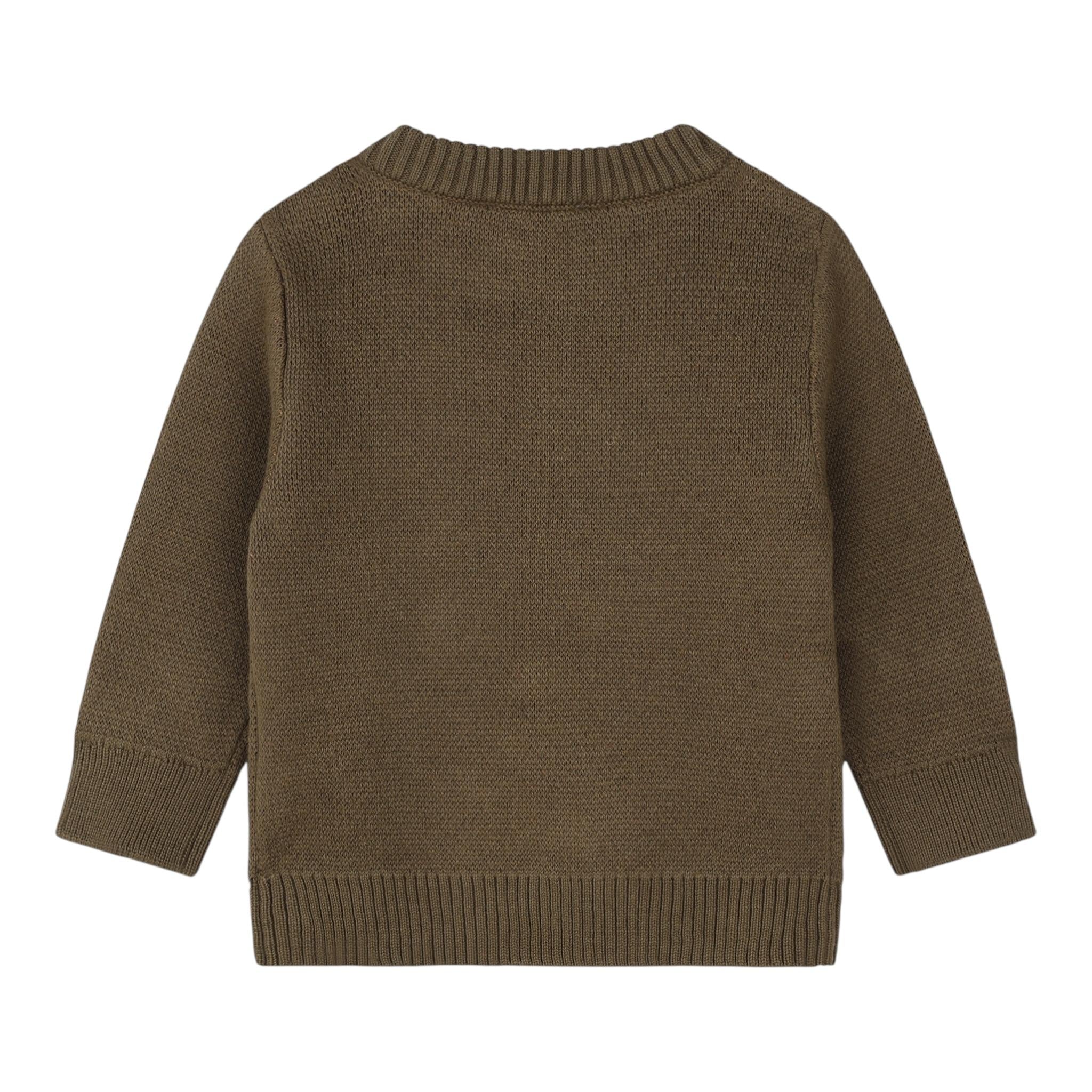 TIMBERLAND maglia girocollo tinta unita con logo Verde per Neonato T60263 VERDE TIMBERLAND 