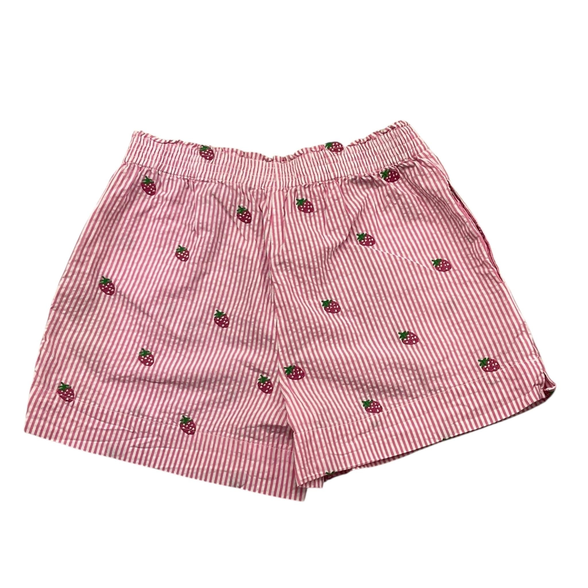Saint Barth Short Bicolore con Fantasia A Righe per Bambina MEA001XX BIANCO/ROSA SAINT BARTH 