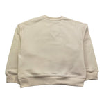 MSGM felpa chiusa girocollo tinta unita con stampa in contrasto Panna per Neonato F4MSNBSW271 PANNA MSGM 