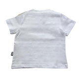 Daniele Alessandrini Solid Color Crew Neck T-Shirt With Print White For Newborn