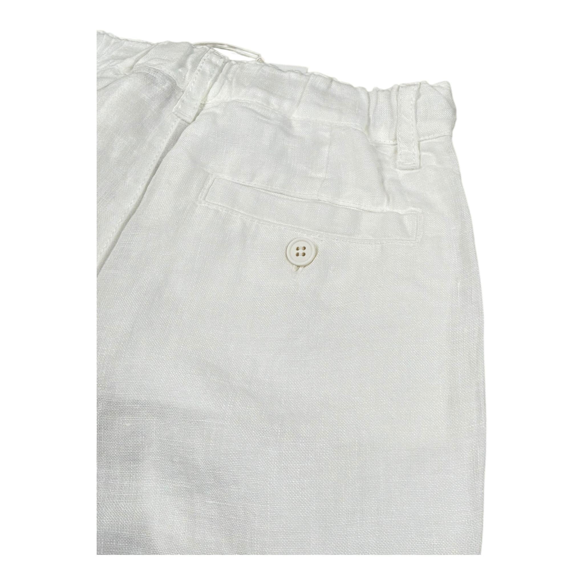 Il Gufo Pantalone Tinta Unita con Girovita Regolabile per Bambino P25PL409L6009 BIANCO IL GUFO 
