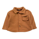 Aventiquattrore Long Sleeve Solid Color Brick Shirt for Baby
