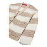 Max&Co. Pantalone Bicolore Traforato per Bambina MX0182 BIANCO/BEIGE MAX&Co. 