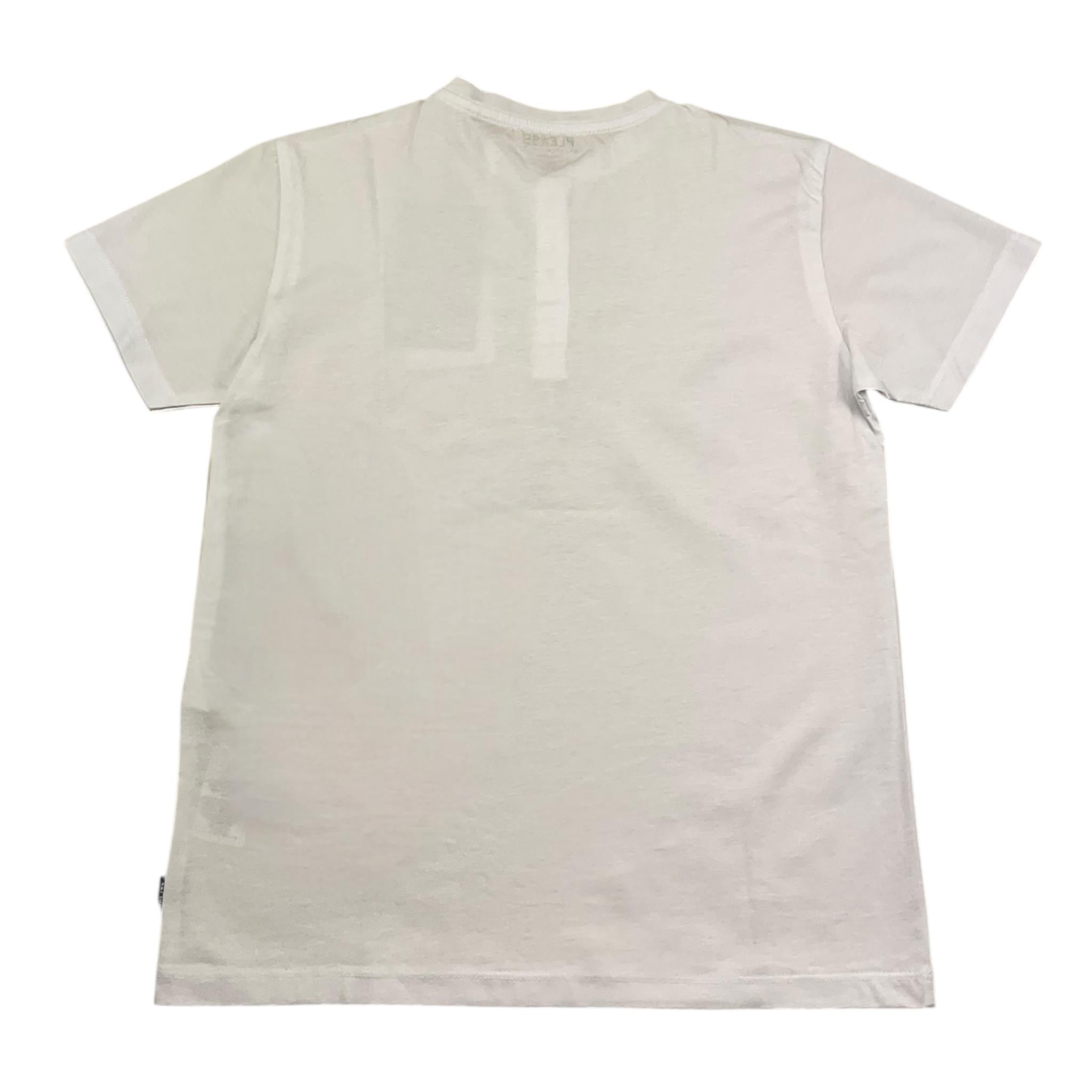 Please T-Shirt Tina Unita con Bottoni per Bambino ME03030B73 BIANCO PLEASE 