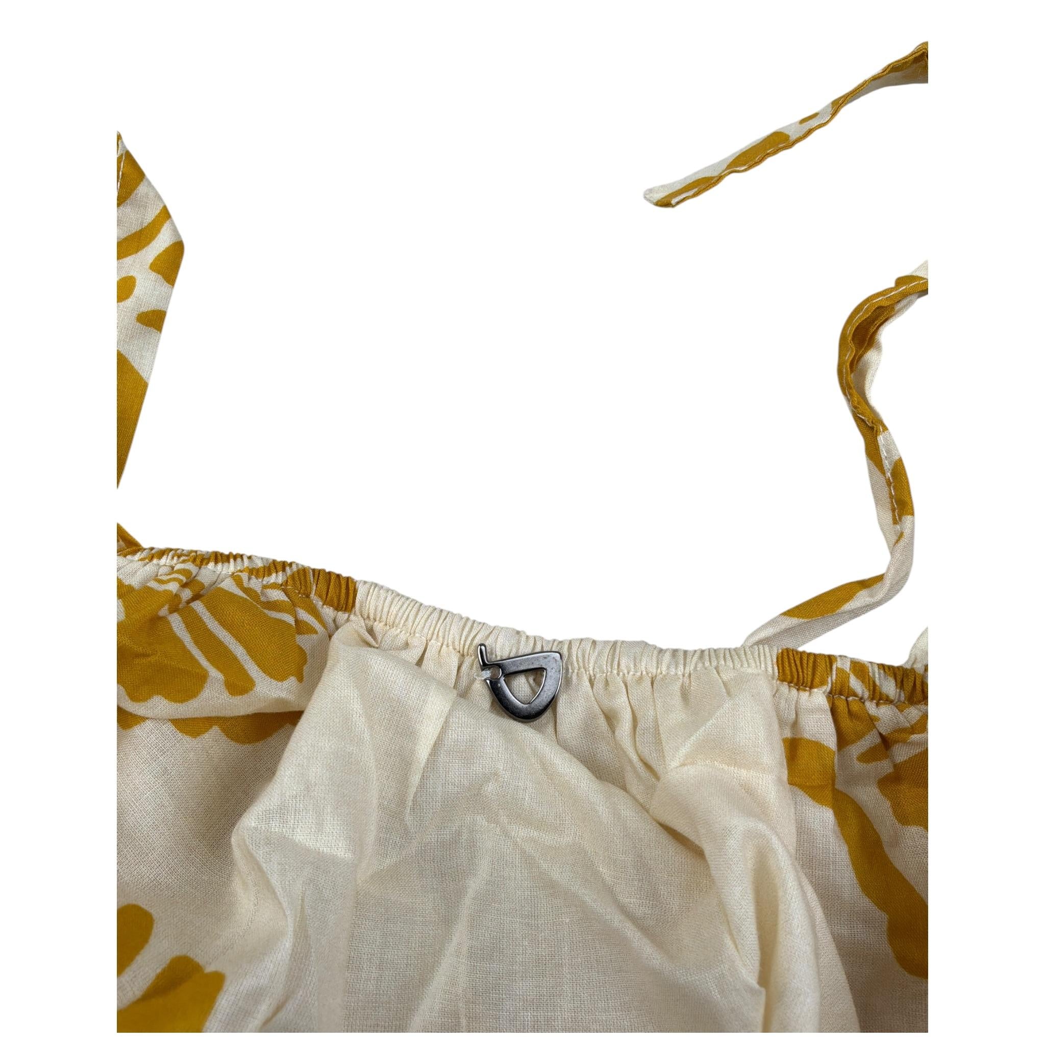 Dixie Top tinta unita con Stampe Panna per Bambina CC67274G50 PANNA DIXIE 