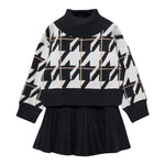 ABEL & LULA completo 2 pezzi maglia-gonna Nero per Bambina 5547X NERO ABEL & LULA 