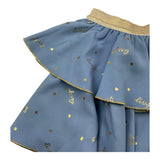 LIU JO gonna tinta unita con stampe logo Azzurro per Neonata KF4050N AZZURRO LIU JO 