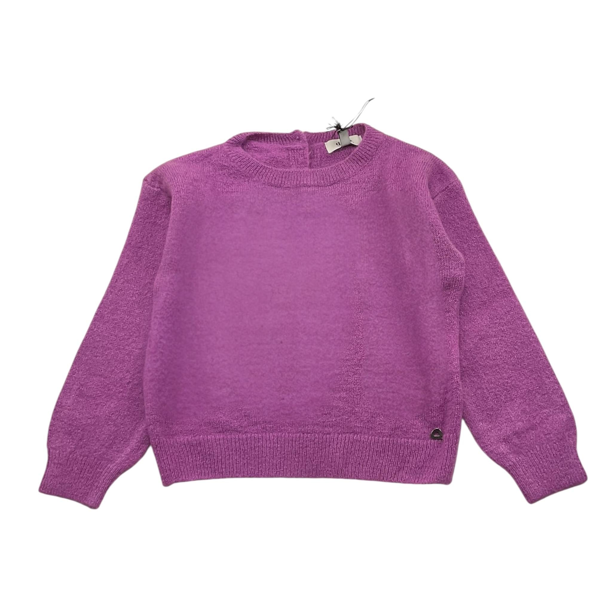 DIXIE maglia tinta unita girocollo Viola per Bambina NB16230G67 VIOLA DIXIE 