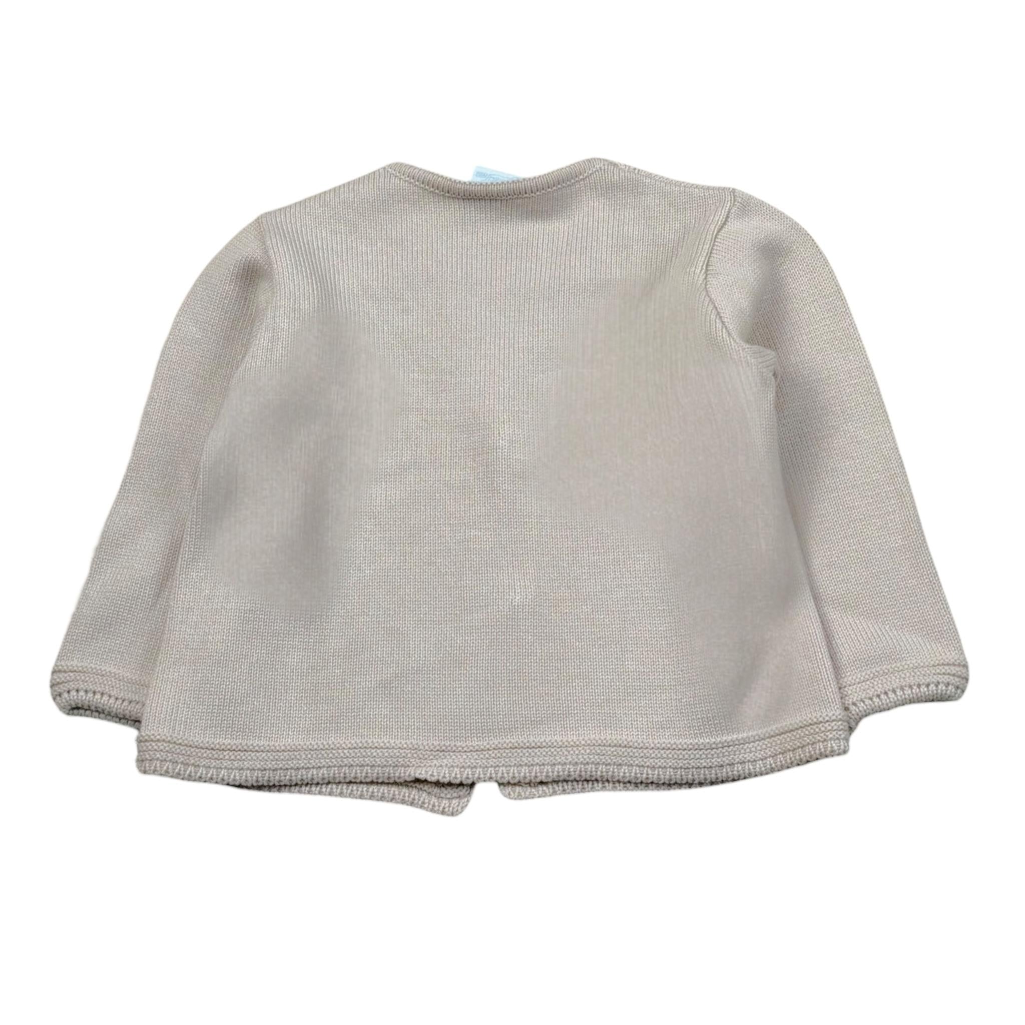 Granlei Cardigan Tinta Unita per Neonato 125134 BEIGE GRANLEI 