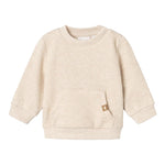 NAME IT felpa girocollo tinta unita in maglia Beige per Neonato 13233492 BEIGE NAME IT 