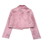 Please Giacca Tinta Unita In Raso per Bambina JB01310G73XX ROSA PLEASE 
