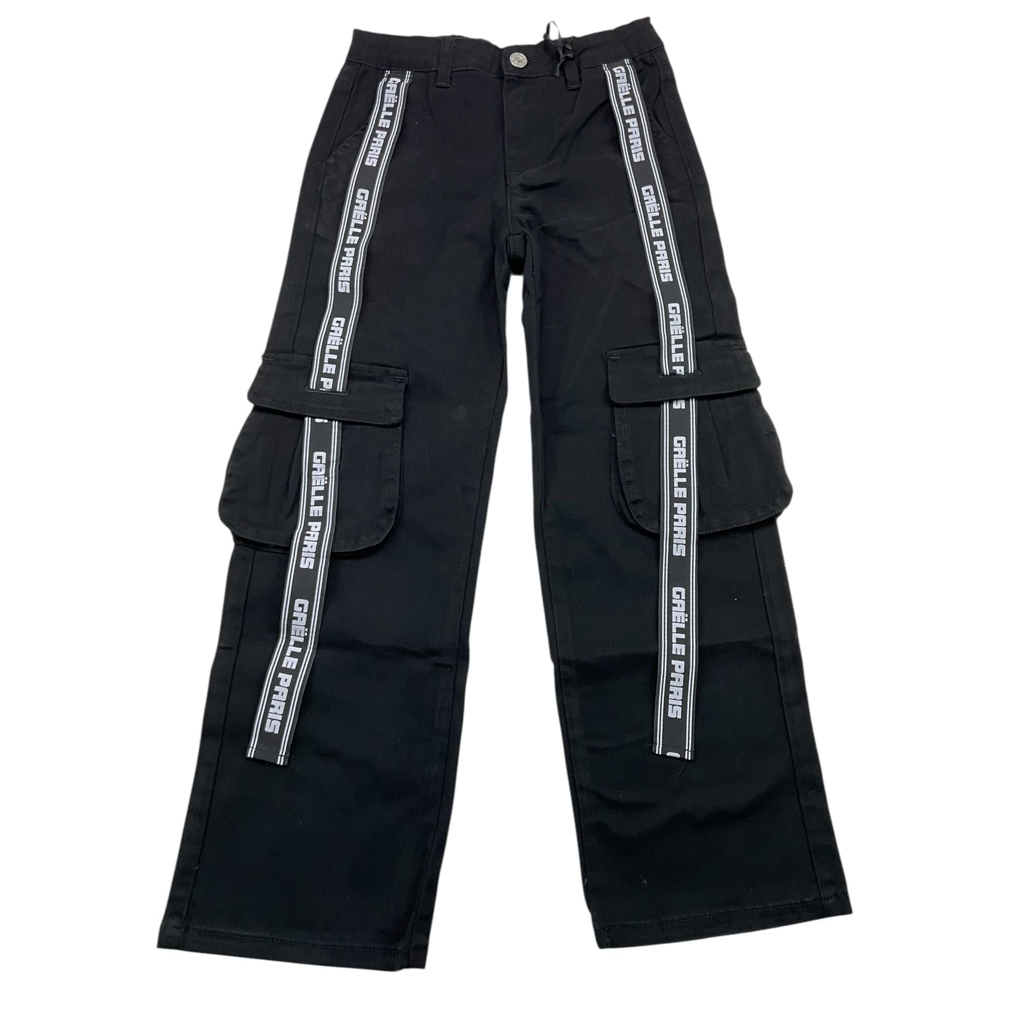 GAELLE jeans tinta unita con profili logati Nero per Bambina 2741P00310XXX NERO GAELLE 