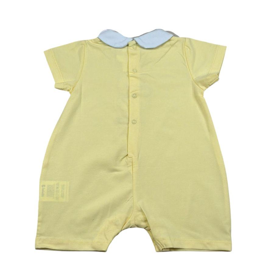 Lalalu' Pagliaccetto Tinta Unita con Stampa per Neonato PAL505PM GIALLO LALALU' 