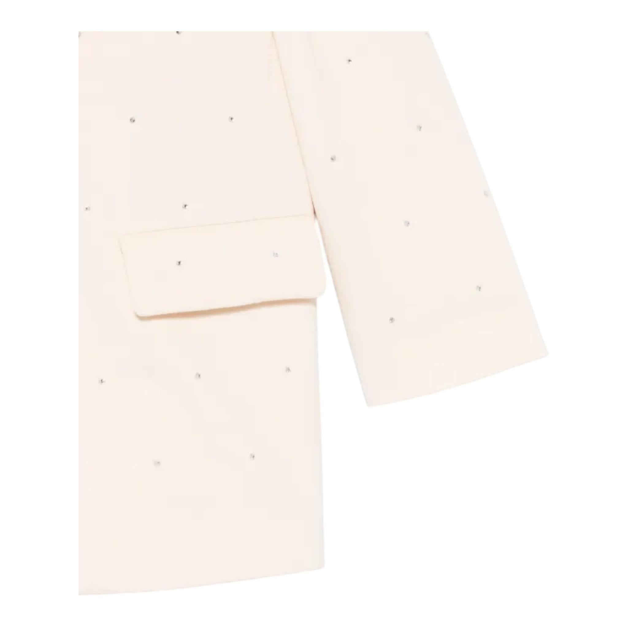 DOU DOU giacca tinta unita con brillantini Beige per Bambina DV2A14 BEIGE DOU DOU 