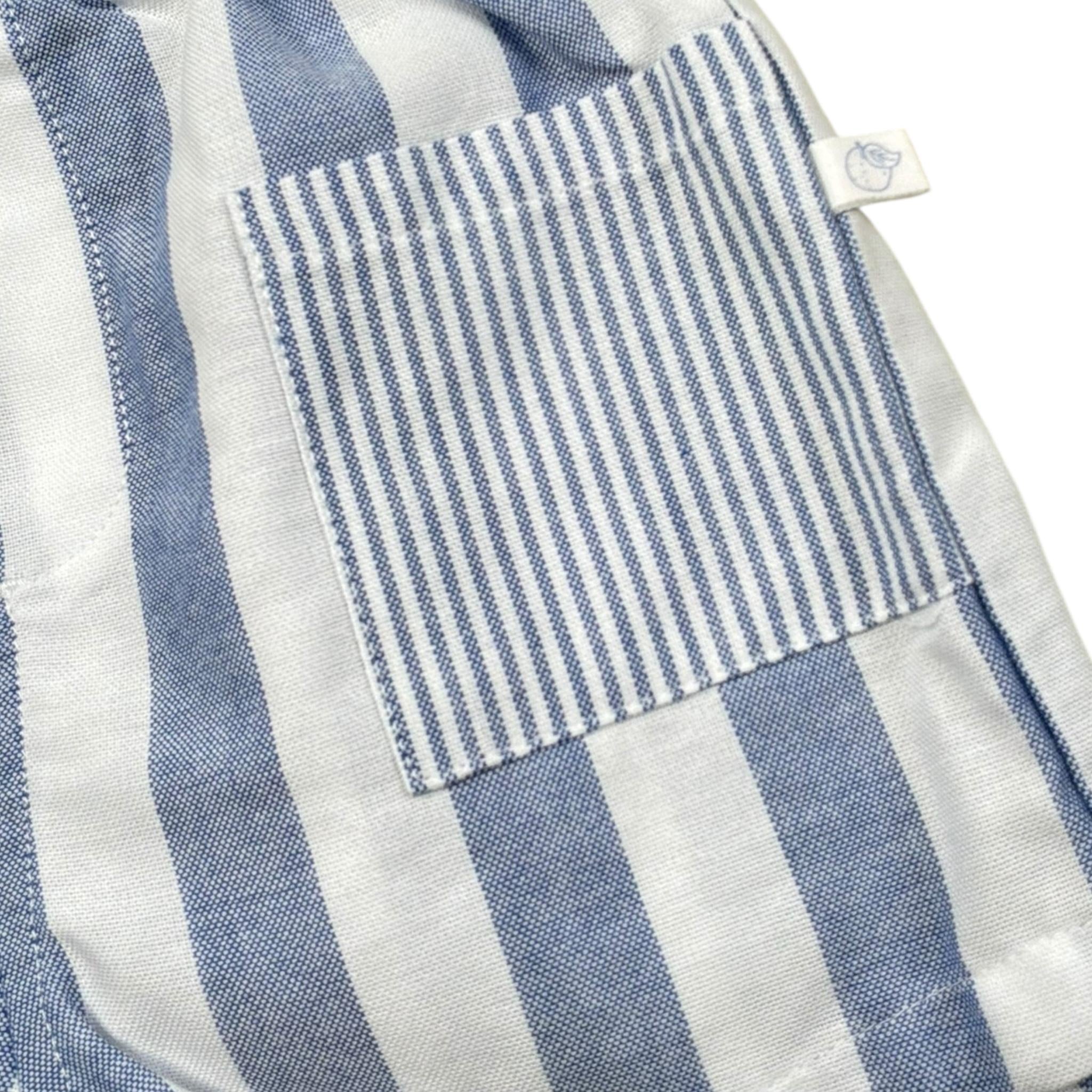 Laranjinha Bermuda Bicolore con Fantasia A Righe per Neonato 92908V5834R59 BIANCO LARANJINHA 