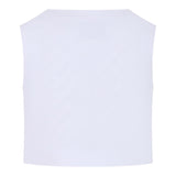 Msgm Solid Color Vest With Buttons White For Boys