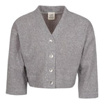 CAFFE' D'ORZO cardigan tinta unita con bottoni Grigio per Bambina ZV9A70 GRIGIO CAFFE' D'ORZO 