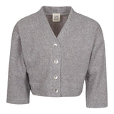 CAFFE' D'ORZO cardigan tinta unita con bottoni Grigio per Bambina ZV9A70 GRIGIO CAFFE' D'ORZO 