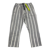 Daniele Alessandrini Plain Trousers With White Striped Pattern For Newborn