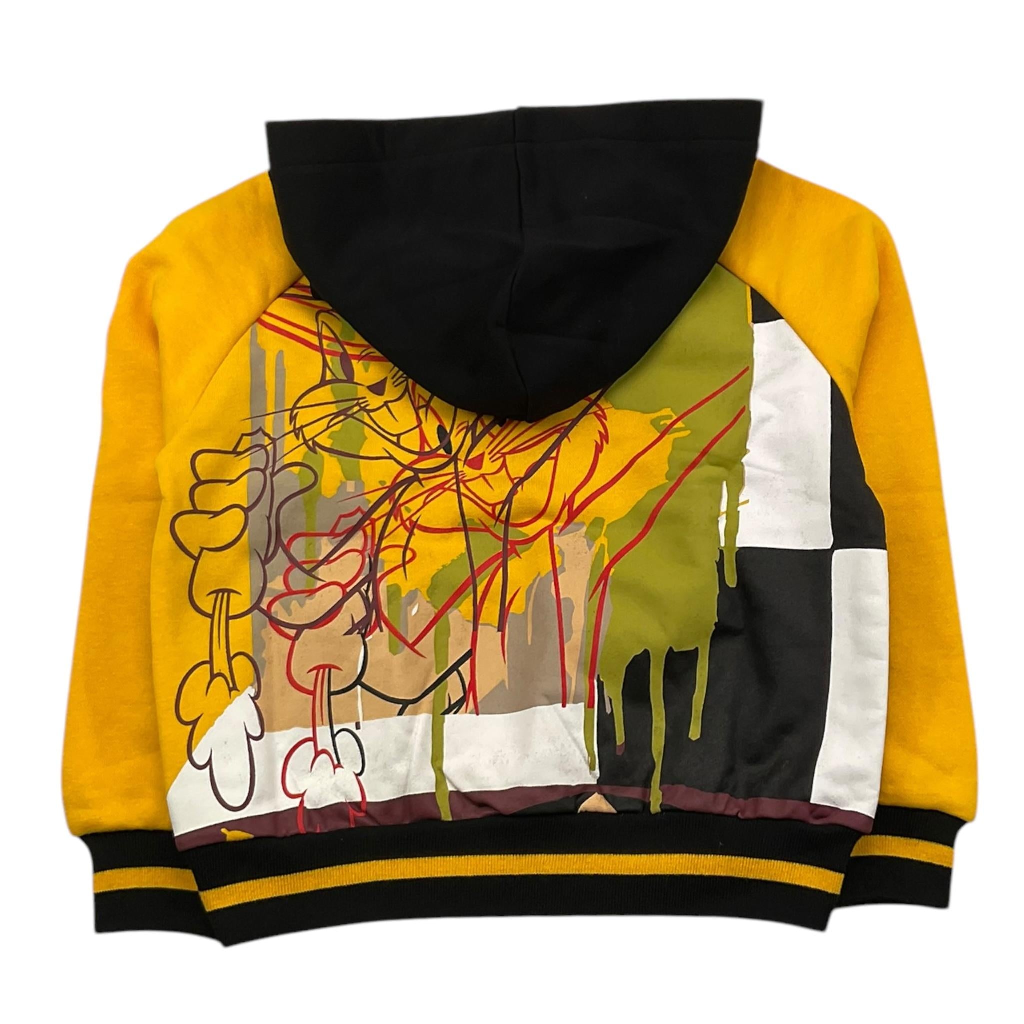 ICEBERG felpa chiusa con cappuccio bicolore Nero/giallo per Bambino MFICE5311J NERO/GIALLO ICEBERG 