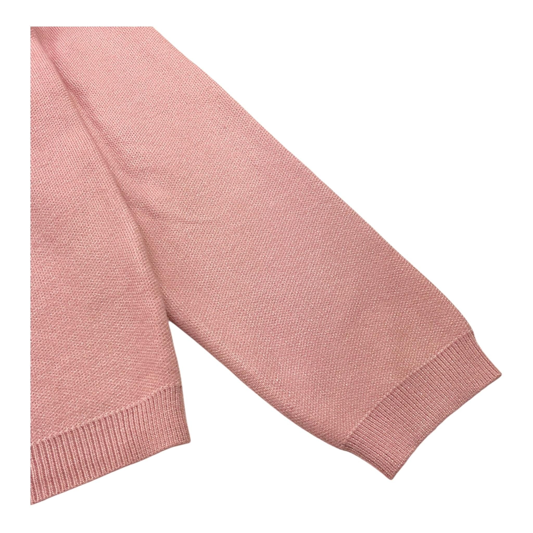 PINK BABY completo 2p maglia-zpantalone tinta unita modello a palazzo Rosa per Bambina QC1250AB ROSA PINK BABY 
