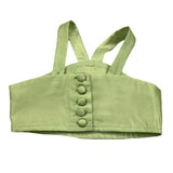 Miss Grant Solid Color Green Applique Baby Girl's Top