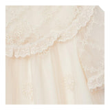 GUCCI abito mezza manica tinta unita cn ricami Avorio per Neonata 788036 AVORIO GUCCI 