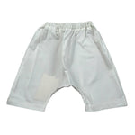 Zero Ampere Pantalone Tinta Unita con Elastico In Vita per Neonato DAVID BIANCO ZERO AMPERE 