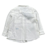 Daniele Alessandrini Camicia tinta unita con Stampa Bianco per Neonato 1295C0823 BIANCO DANIELE ALESSANDRINI 