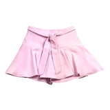 Lalalu' Solid Color Skirt With Ruffles And Elastic Waist Pink For Girls