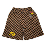 Sprayground Bermuda In Fleece Print Fantasy Brown For Boys
