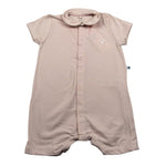 Petit Bateau Pagliaccetto Mezza Manica tinta unita Rosa per Neonata A09HR01070 ROSA PETIT BATEAU 