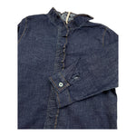 ZHOE & TOBIAH camicia in denim manica lunga tinta unita Blu per Neonata DDL2 BLU ZHOE & TOBIAH 
