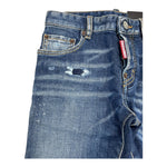 DSQUARED2 jeans tinta unita con strappi Blu per Bambino DQ03LD BLU DSQUARED2 