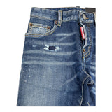 DSQUARED2 jeans tinta unita con strappi Blu per Bambino DQ03LD BLU DSQUARED2 
