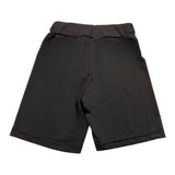 Hinnominate Solid Color Cycling Leggings With Black Logo Print For Girls